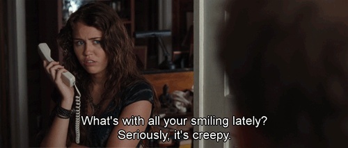 The Last Song (2010)  Quote (About smiling smile creepy)
