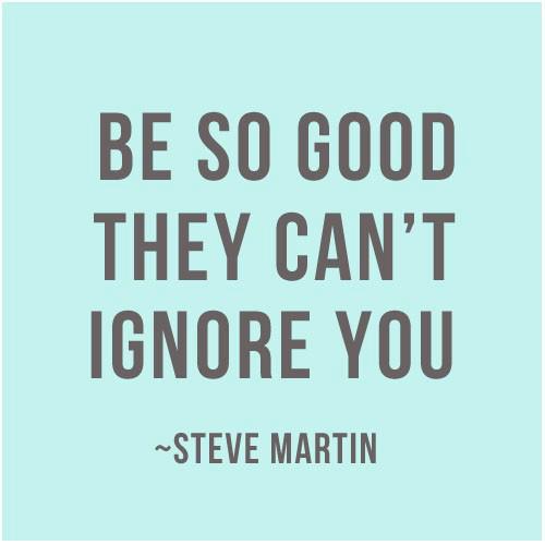 Steve Martin Quote (About success ignore confidence charm)