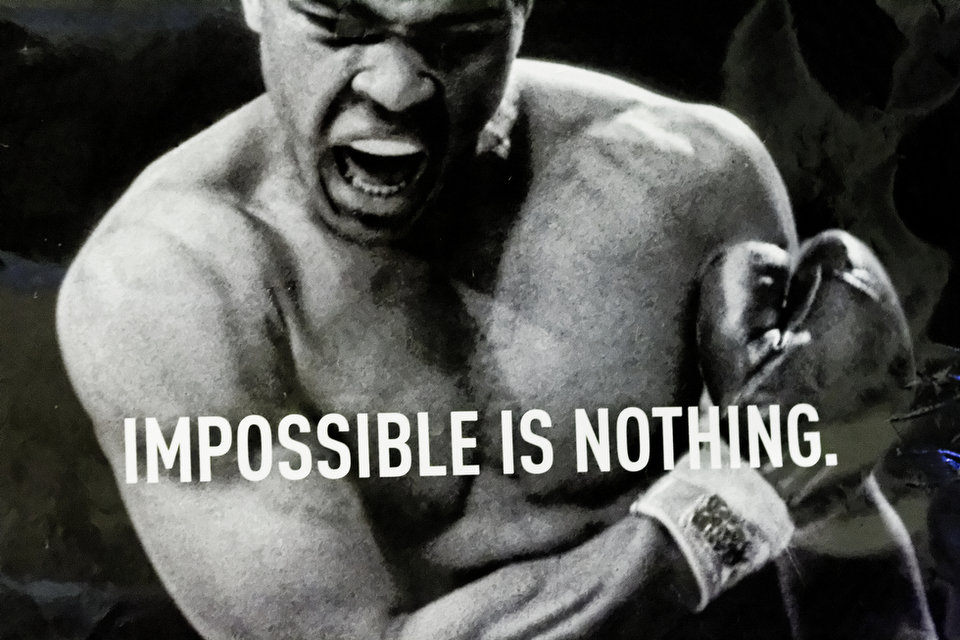 Muhammad Ali  Quote (About success nothing inspirational impossible goal dream)