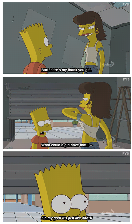 The Simpsons  Quote (About surprise PG gifs dad breast)