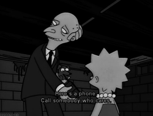 The Simpsons  Quote (About phone call somebody)
