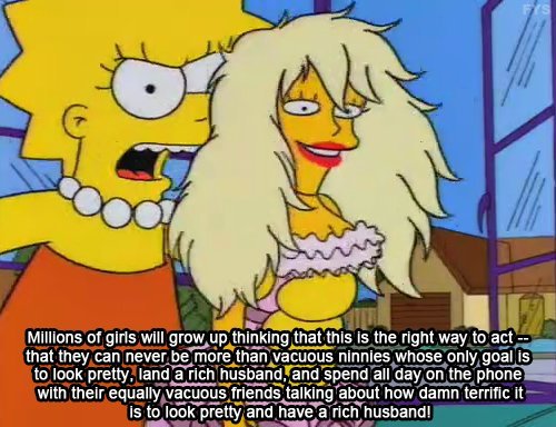The Simpsons  Quote (About rich husband girl dream doll barbie)