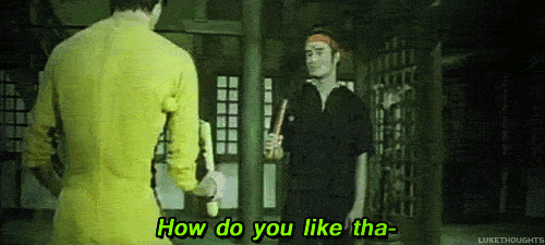 The Game of Death (1978)  Quote (About nunchaku kungfu kung fu gifs)