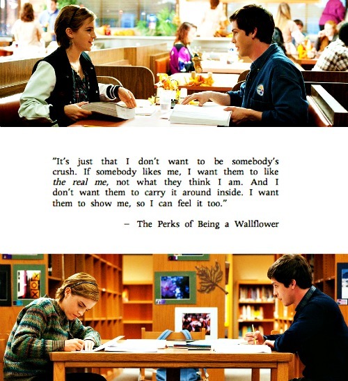 The Perks of Being a Wallflower (2012)  Quote (About real me real love feeling)