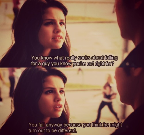 Another Cinderella Story Quote (About mr right love break up)