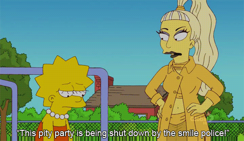 The Simpsons  Quote (About smile police party gifs)