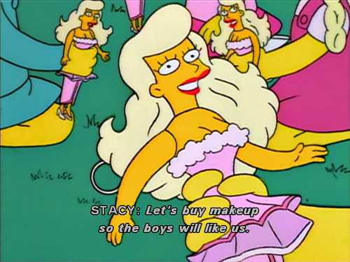 The Simpsons  Quote (About perfect girl makeup barbie)
