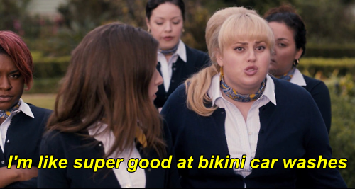 Pitch Perfect (2012)  Quote (About car washes bikini)