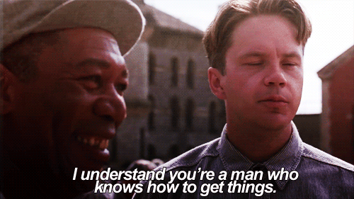 The Shawshank Redemption (1994)  Quote (About gifs get things)