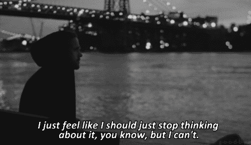 Blue Valentine (2010)  Quote (About stop thinking love gifs)