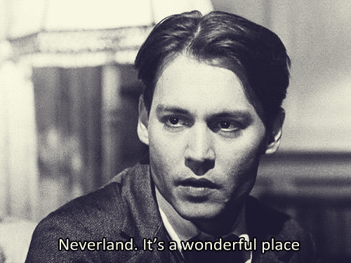 Finding Neverland (2004)  Quote (About wonderful place peter pan neverland gifs)