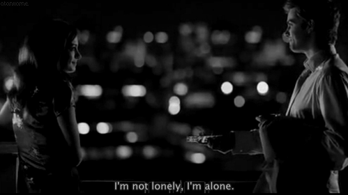 One Day (2011) Quote (About lonely alone)