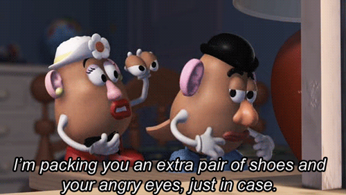 Toy Story 2 (1999) Quote (About war gifs funny angry eyes)