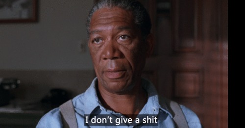 The Shawshank Redemption (1994)  Quote (About give a shit gifs)