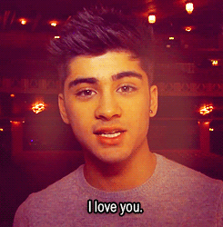 Zayn Malik Quote (About gifs, i love you, i luv you, love)