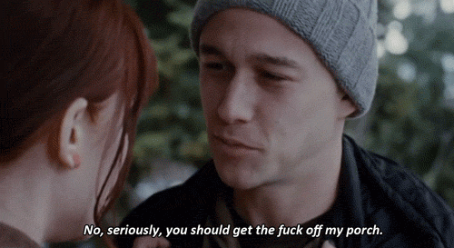 50/50 (2011) Quote (About seriously porch girlfriend gifs fuck off cheated breakups breakup)
