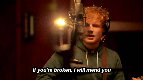 Ed Sheeran, Lego House Quote (About protect mend you love gifs fix you broken)