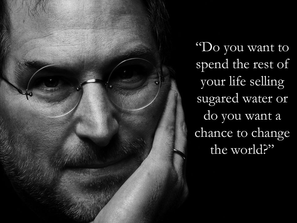 Steve Jobs  Quote (About life inspirational goal dream change the world chance)