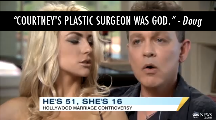 Doug Hutchison  Quote (About plastic surgery god courtney stodden courtney christian)