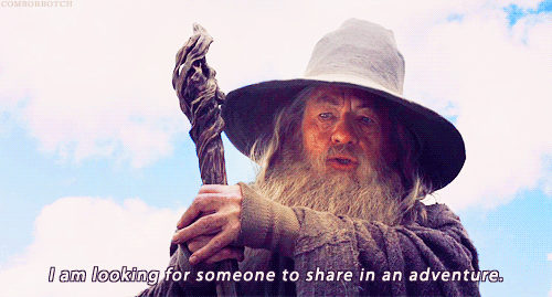The Hobbit: An Unexpected Journey (2012)  Quote (About war travel partner gifs buddy adventure)