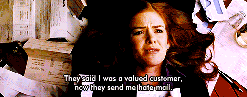Confessions of a Shopaholic (2009) Quote (About hate mail hate gifs customer service customer)