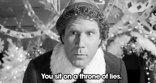 Elf (2003) Quote (About throne of lies lies liars gifs)