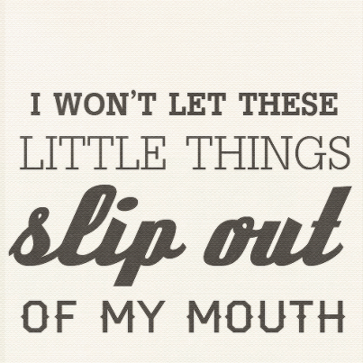Little Things Quote (About slip out of my mouth painful mouth luv love little things hurt)