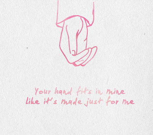 Little Things Quote (About typography pink hands hand gifs fits)
