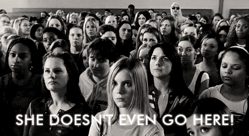 Mean Girls (2004) Quote (About gifs funny black and white belong)