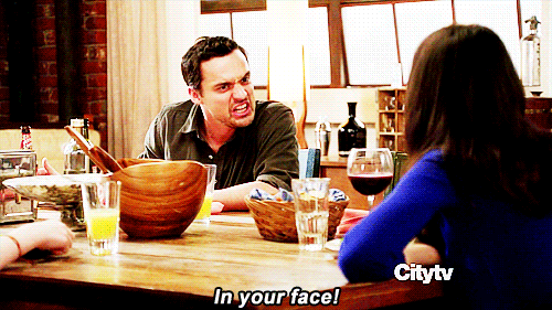 New Girl Quote (About gifs face)