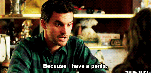 New Girl Quote (About penis man guy gifs)