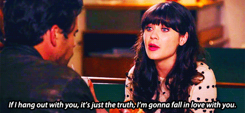 New Girl Quote (About truth love honesty hang out gifs fall in love