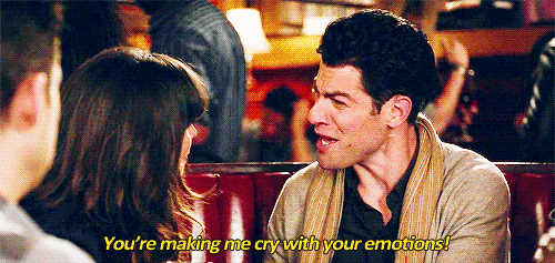 New Girl Quote (About sensitive personality gifs emotions cry)