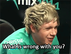 Niall Horan Quote (About wrong problem gifs funny)