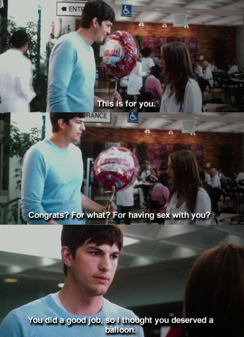 No Strings Attached (2011)  Quote (About sex ons good job fwb balloon)