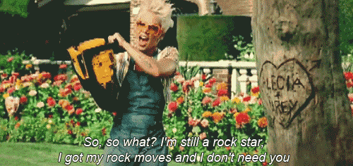 P!nk (Pink), So What Quote (About rock star independent gifs breakups break ups)