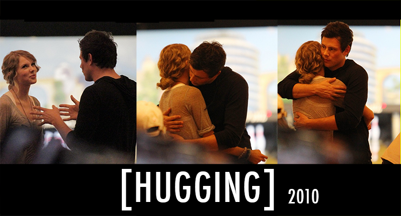 Taylor Swift,Cory Monteith  Quote (About rumours love hugging hug hanging out girlfriend gf dating boyfriend bowling bf)