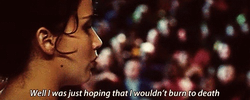 The Hunger Games (2012) Quote (About hope gifs death burn)