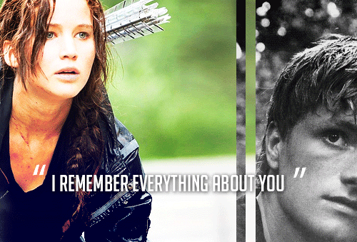 The Hunger Games (2012) Quote (About remember memory love gifs)
