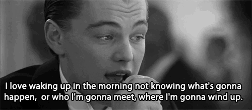 Titanic (1997) Quote (About wake up surprise sudden mornings gifs black and white)
