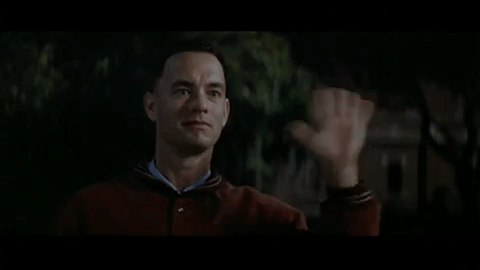 Forrest Gump (1994)  Quote (About hi hello greeting gifs)
