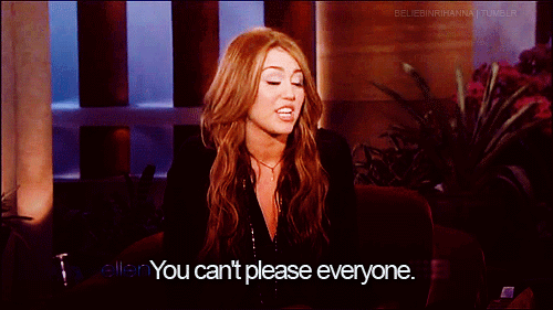 Miley Cyrus  Quote (About please gifs everyone)