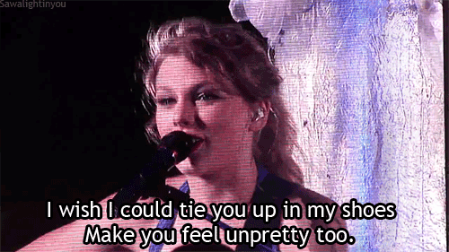 Taylor Swift Unpretty Quote (About unpretty tie you up shoes revenge)