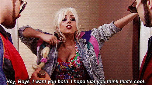 The Lonely Island,Andy Samberg,Justin Timberlake,Lady Gaga 3 Way (The Golden Rule) Quote (About threesome three way sex gifs 3p)