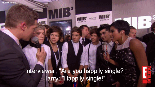 Harry Styles  Quote (About single lover love girlfriend boyfriend)