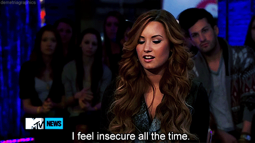 Demi Lovato  Quote (About sad low self esteem interview insecure gifs)