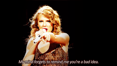 Taylor Swift Sparks Fly Quote (About remind mind gifs bad idea)