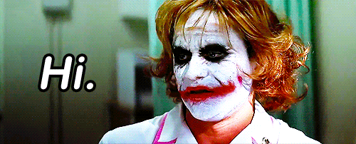 The Dark Knight (2008)  Quote (About nice to meet you morning hi hello gifs)
