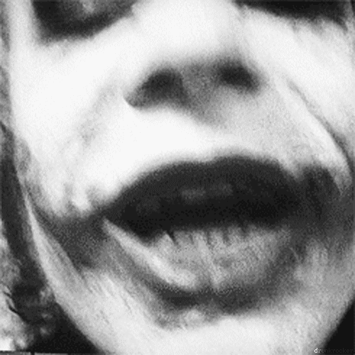 The Dark Knight (2008)  Quote (About video scary lol laughing laugh haha gifs black and white)