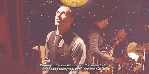 Coldplay,Chris Martin Christmas Lights Quote (About snow gifs fall christmas)